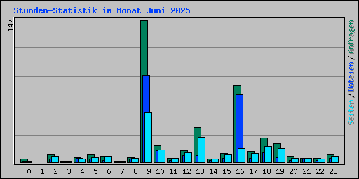 Stunden-Statistik im Monat Juni 2025