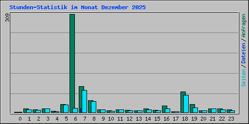 Stunden-Statistik im Monat Dezember 2025