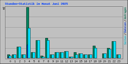 Stunden-Statistik im Monat Juni 2025