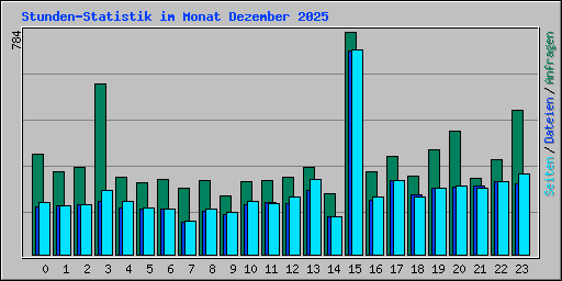 Stunden-Statistik im Monat Dezember 2025